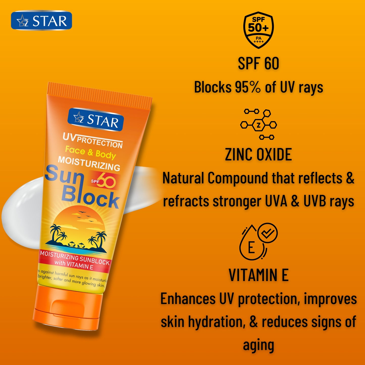 SZ STAR Sunblock SPF 60
