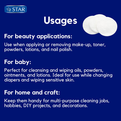 SZ STAR 80 Cotton Make-up Pads